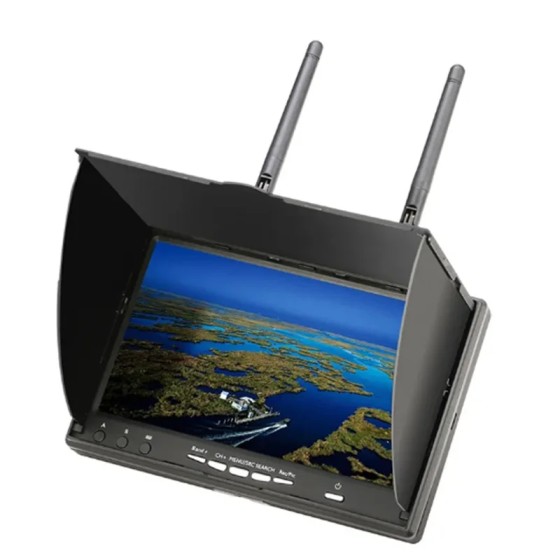 Antenne 7 pouces double écran portable 5.8G écran d'affichage tout-en-un LCD5802S/5802D avec DVR intégré